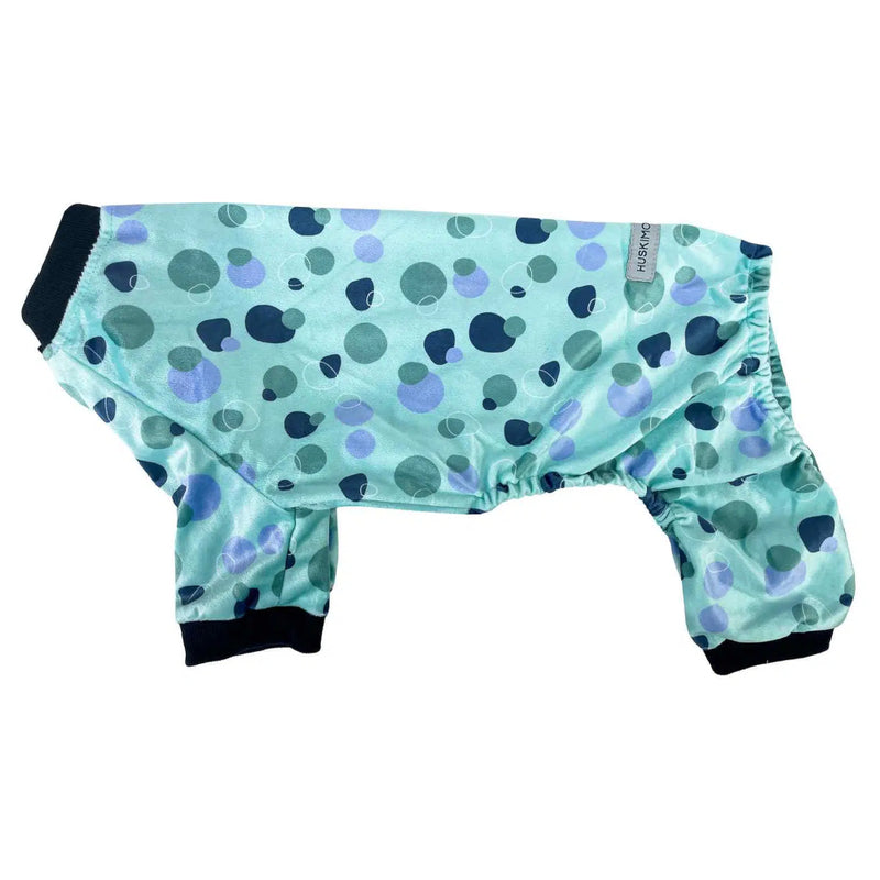 Huskimo Pyjamas Blue Spots Dog Coat