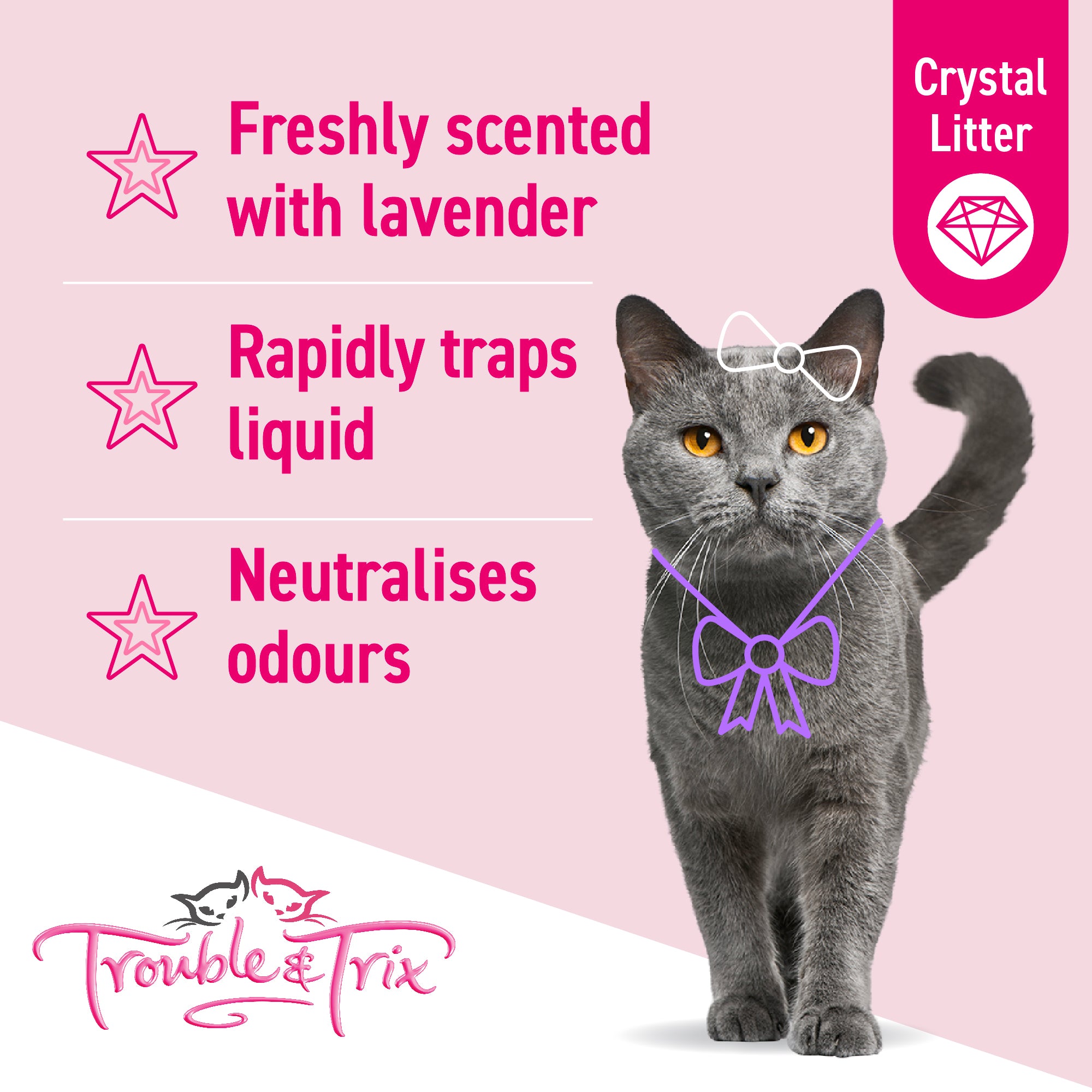 Trouble & trix lavender cat clearance litter