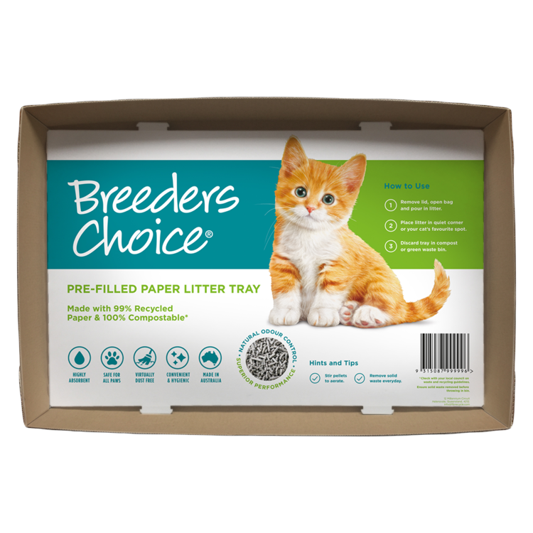Breeders Choice Single Use Cat Litter Trays Raymonds Warehouse