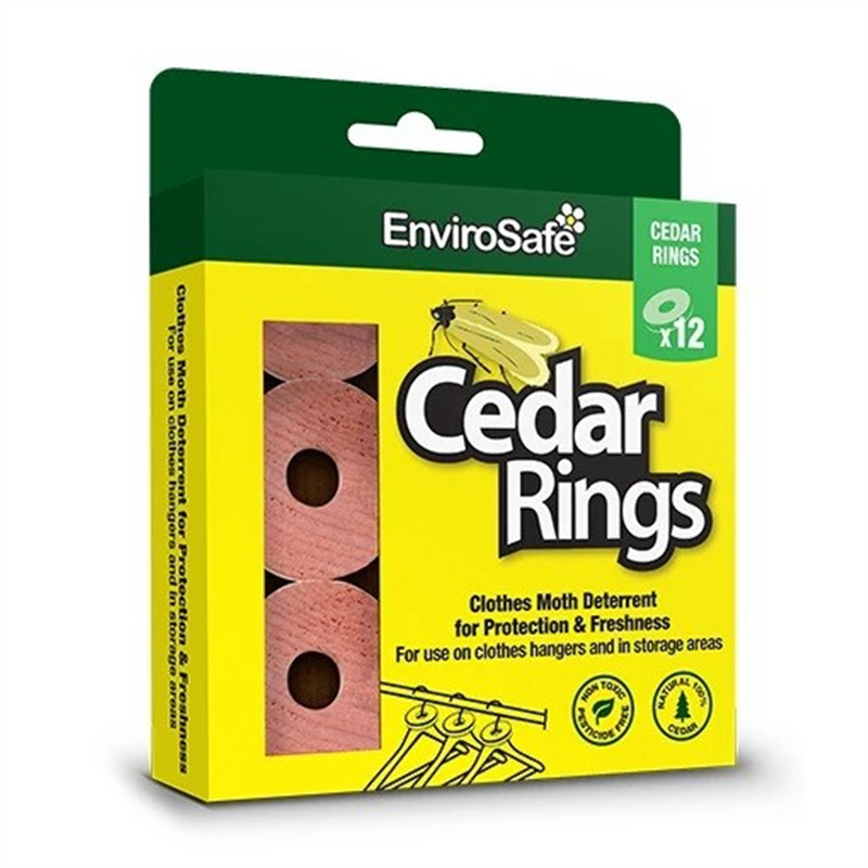 Envirosafe Moth Repellent Cedar Rings 12pk