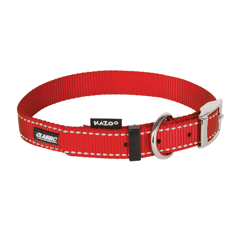 Kazoo Classic Buckle Dog Collar Pink