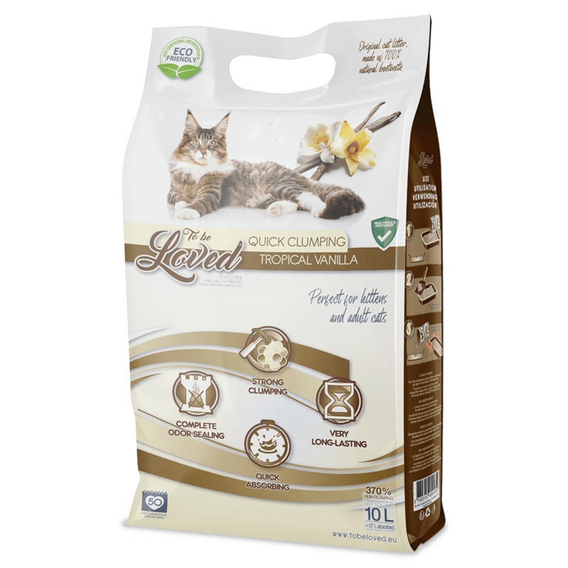 ToBeLoved Quick Clumping Tropical Vanilla Cat Litter 10L