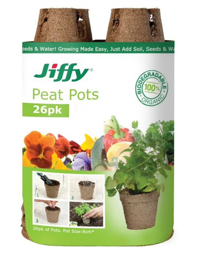 Mr Fothergill's Round Jiffy Peat Pots 6cm