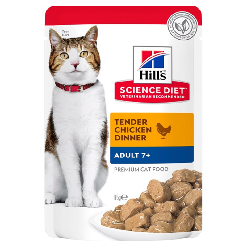 Hill's Chicken 7+ Cat Food 85g