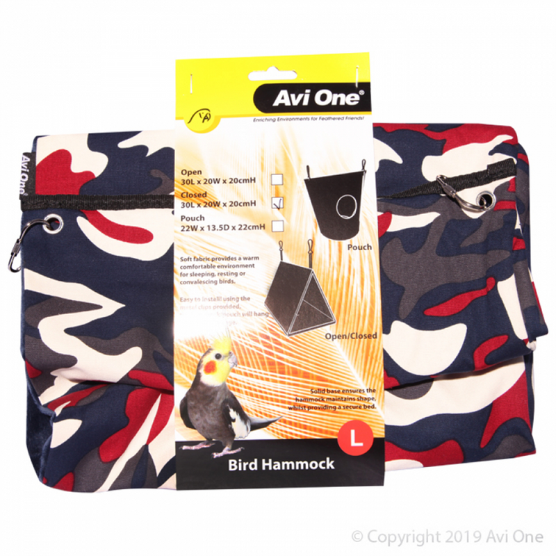 Avi One Hammock with Closed End Bird Toy