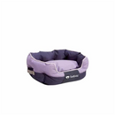 FurKidz Oval Mauve/Navy Dog Bed