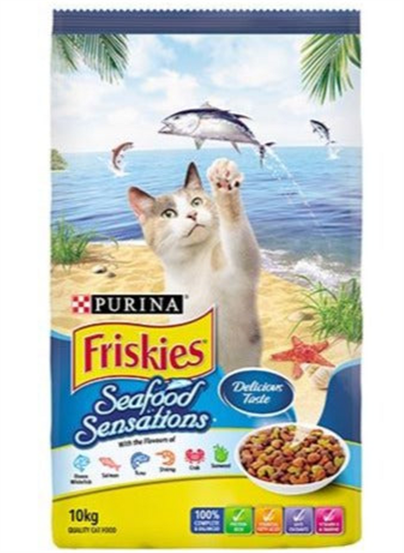 Friskies Seafood Sensations Cat Food 10kg