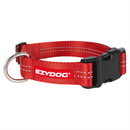 EzyDog Essential Adjustable Dog Collar Red
