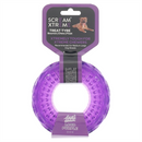 SCREAM Xtreme Treat Tyre Dog Toy Purple