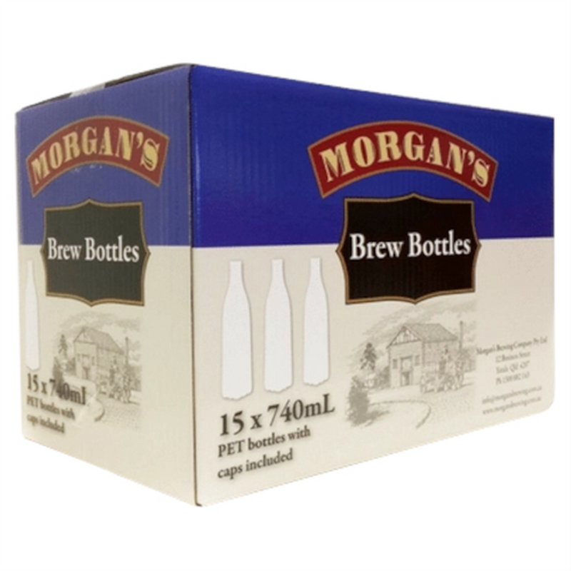 Morgan's PET Brew Bottles with Caps 740ml 15pk