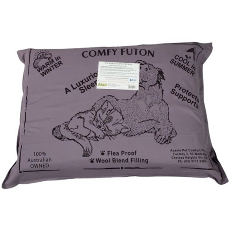 Elite Comfy Futon Dog Bed Grey