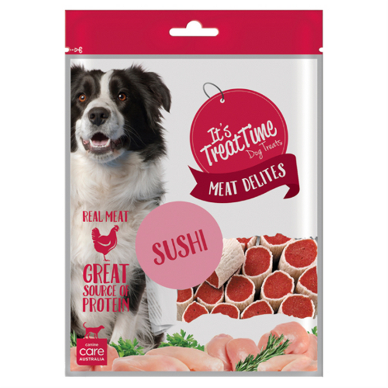 Its Treat Time Chicken Sushi Dog Treats 100g