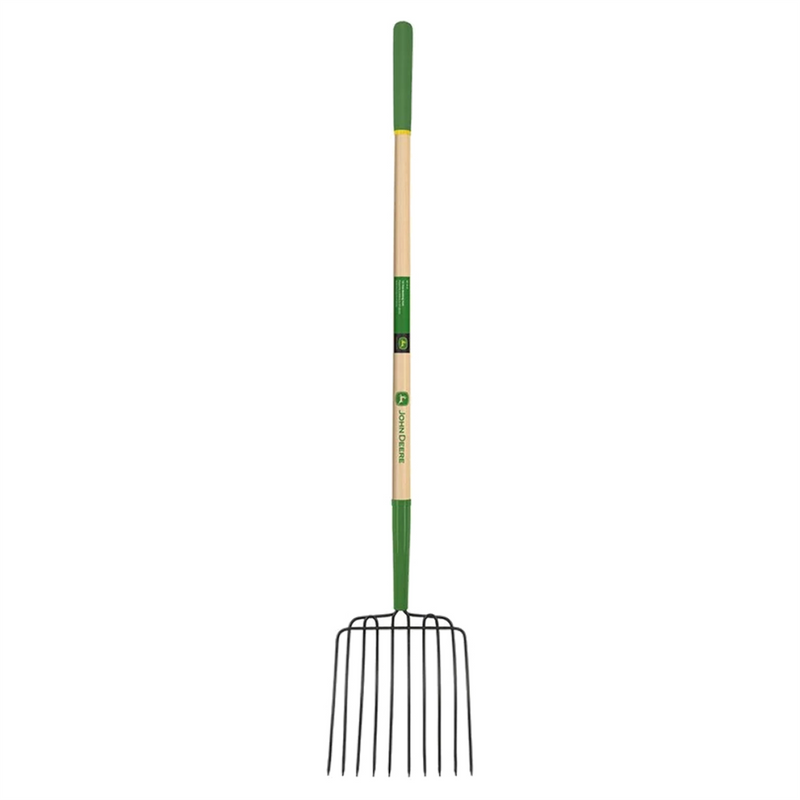 John Deere Manure Fork 10 Tyne Ash Wooden Handle