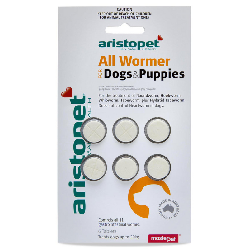 Aristopet Allwormer Tablets for Dogs & Puppies