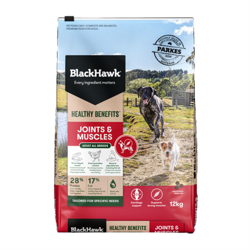 Black Hawk Healthy Benefits Joints & Muscles Dog Food