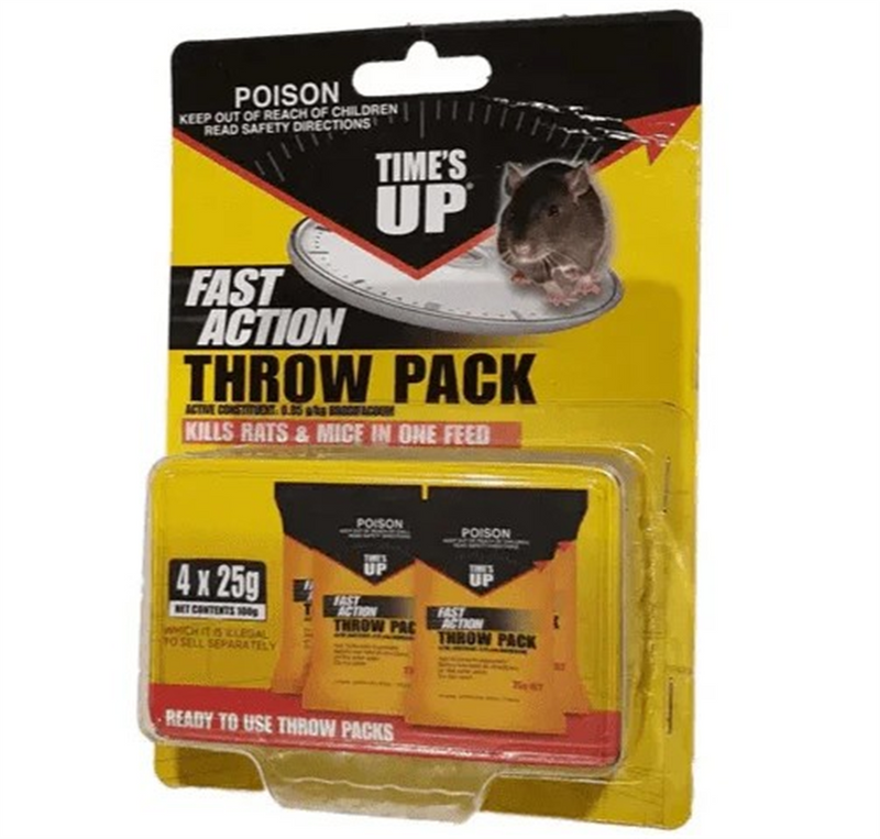 Time's Up Fast Action Throw Pack 4pk 100g