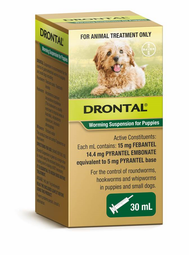 Bayer Drontal Worming Suspension for Puppies 30ml