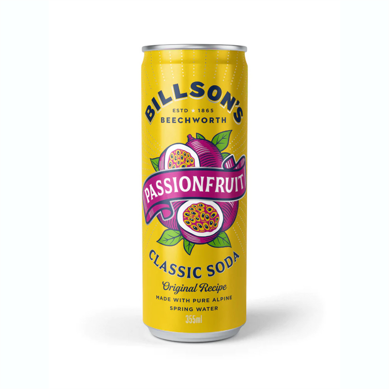 Billson's Passionfruit Classic Soda 355ml
