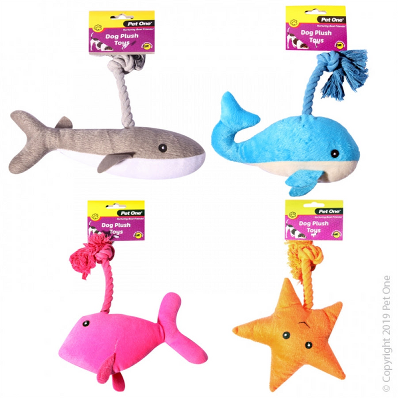 Pet One Plush Aquatic Animals 18cm Assorted