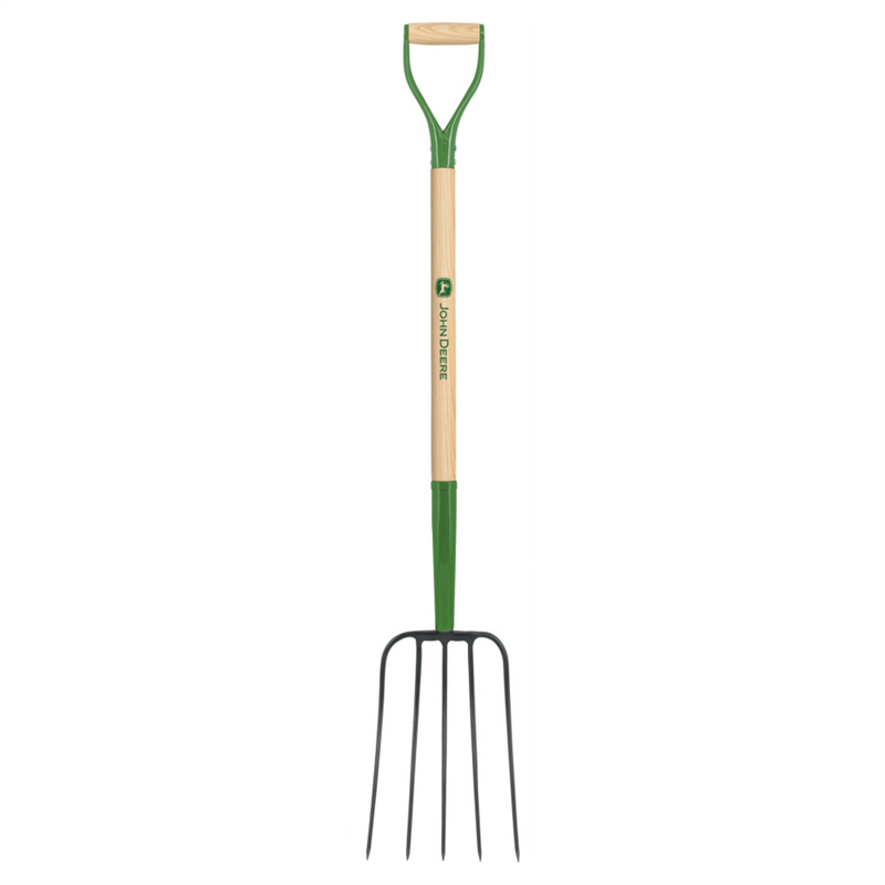 John Deere Manure Fork 5 Tyne Ash Wooden Handle