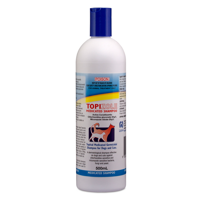 Fidos Topizole Medicated Shampoo For Dogs And Cats 500ml