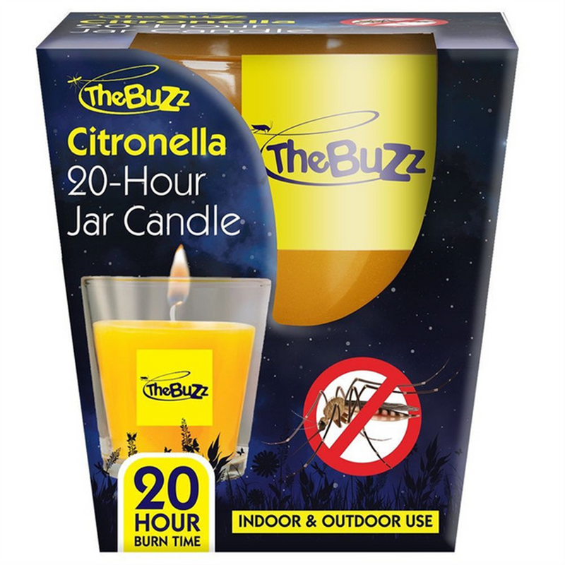 The Buzz Citronella 20-Hour Jar Candle