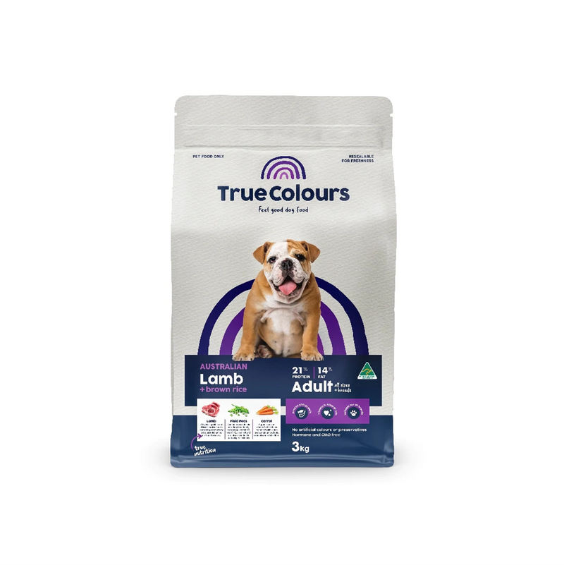 True Colours Australian Lamb & Brown Rice Dog Food