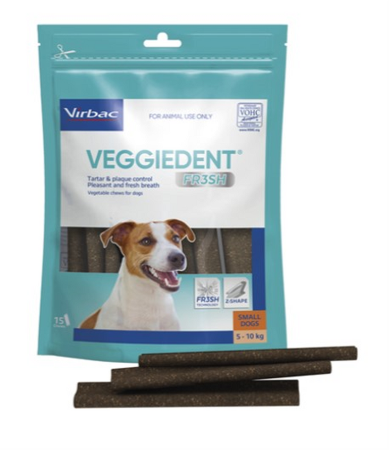 VEGGIEDENT FR3SH Small Dog Dental Treats 15pk