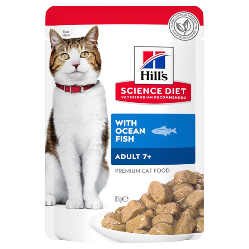 Hill's Ocean Fish 7+ Cat Food 85g