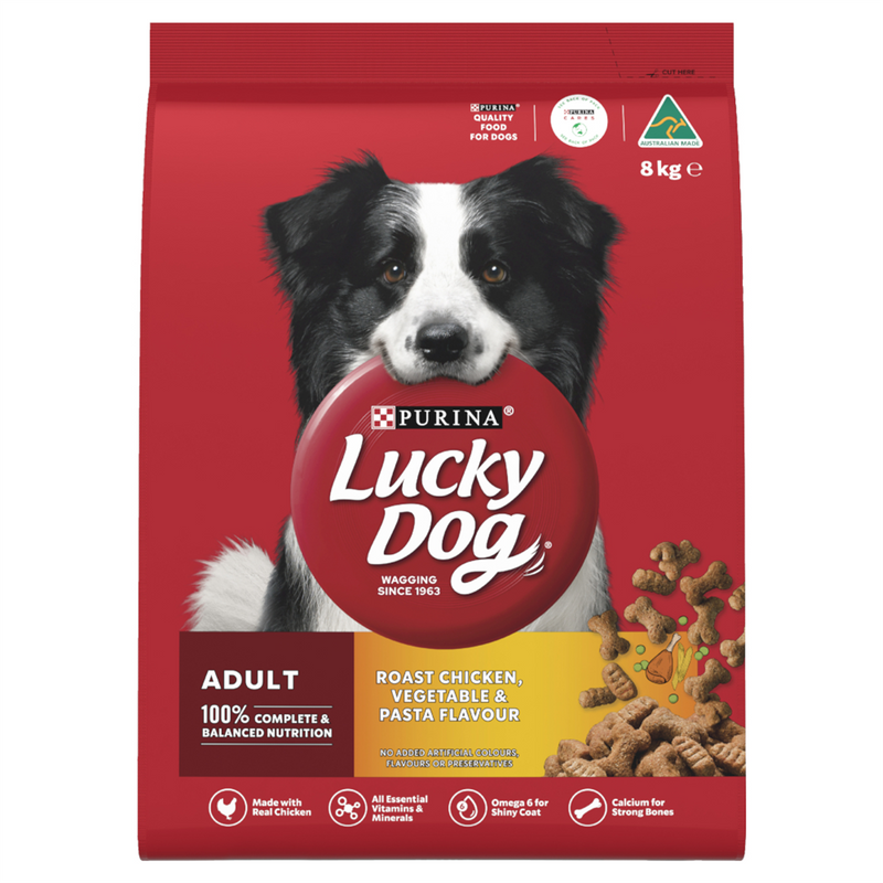 Lucky Dog Chicken Vegetable & Pasta Dog Food 8kg