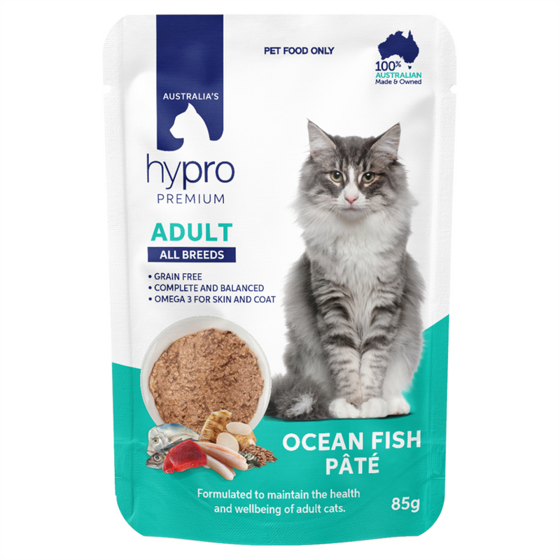 Hypro Premium Grain Free Ocean Fish Pate Cat Food 85g