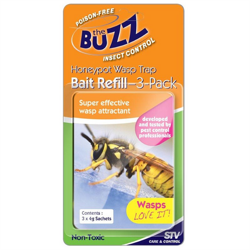 Brunnings The Buzz Honey Pot Wasp Trap Refill Sachets