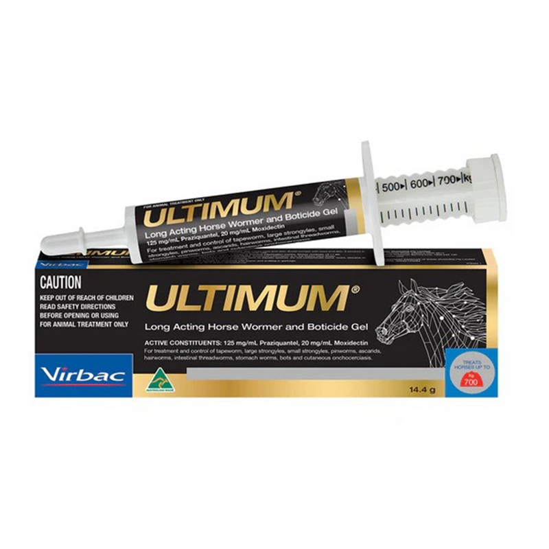 Virbac Ultimum Long Acting Horse Wormer & Boticide Gel 14.4g