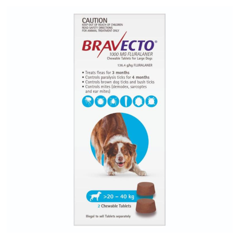 Bravecto Chew for Dogs 20 - 40kg