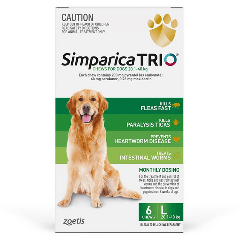 Simparica Trio for Large Dogs (20.1-40kg)