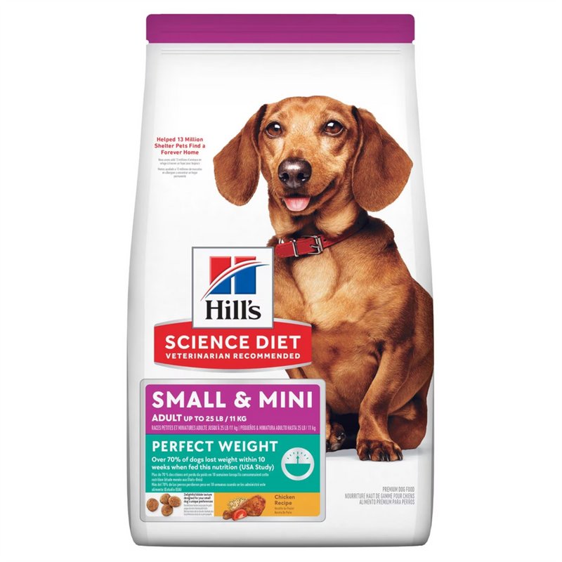 Hill's Perfect Weight Chicken Small & Mini Dog Food 1.8kg