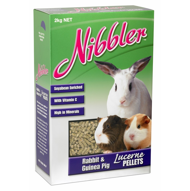 Nibbler Rabbit And Guinea Pig Lucerne Pellets 2kg