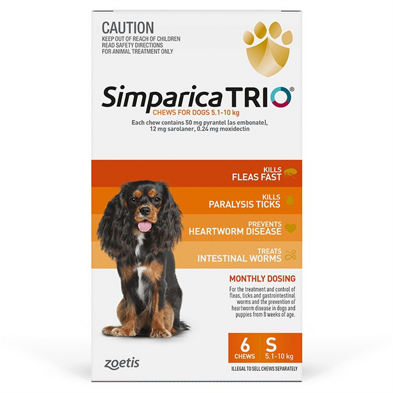 Simparica Trio for Small Dogs (5.1-10kg)