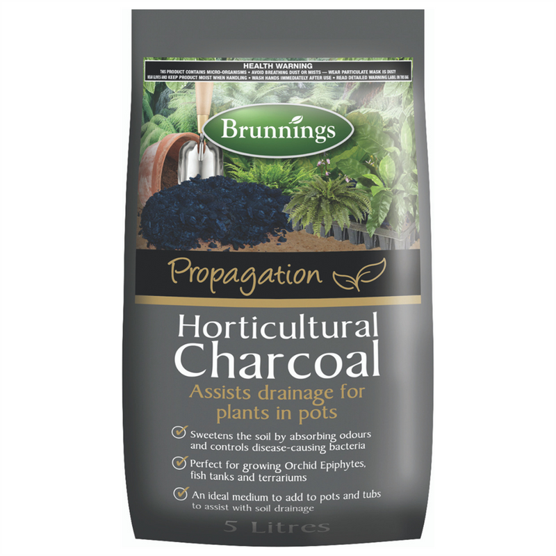 activated charcoal for plant pots Brunnings Horticultural Charcoal