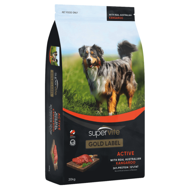 Supervite Gold Label Kangaroo Active Dog Food