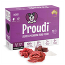 Proudi Premium Raw Kangaroo & Beef Patties for Dogs 200g 12pk
