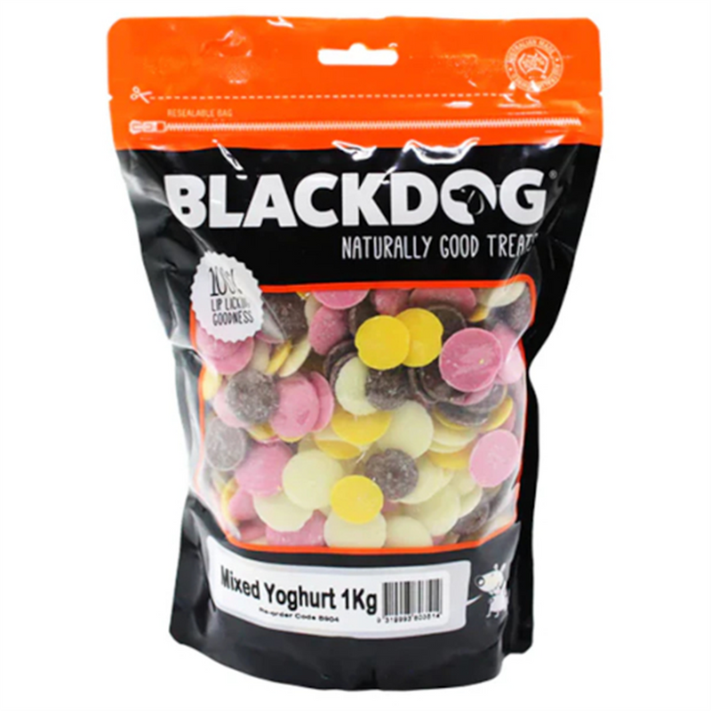Blackdog Mixed Yoghurt Drops Dog Treats 1kg