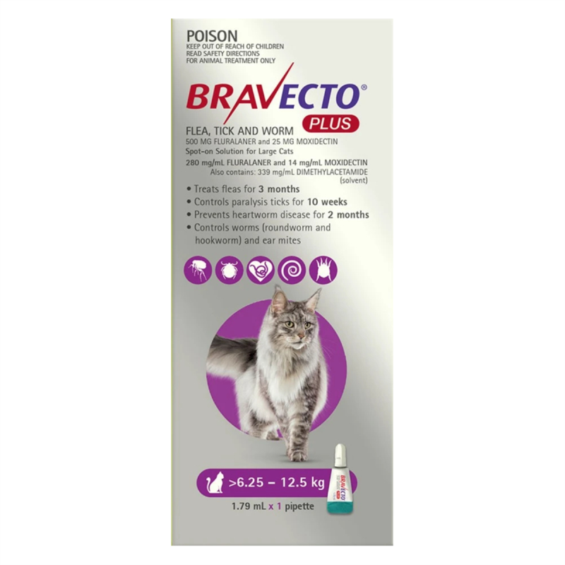 Bravecto Spot-on for Cats 6.25 - 12.5kg