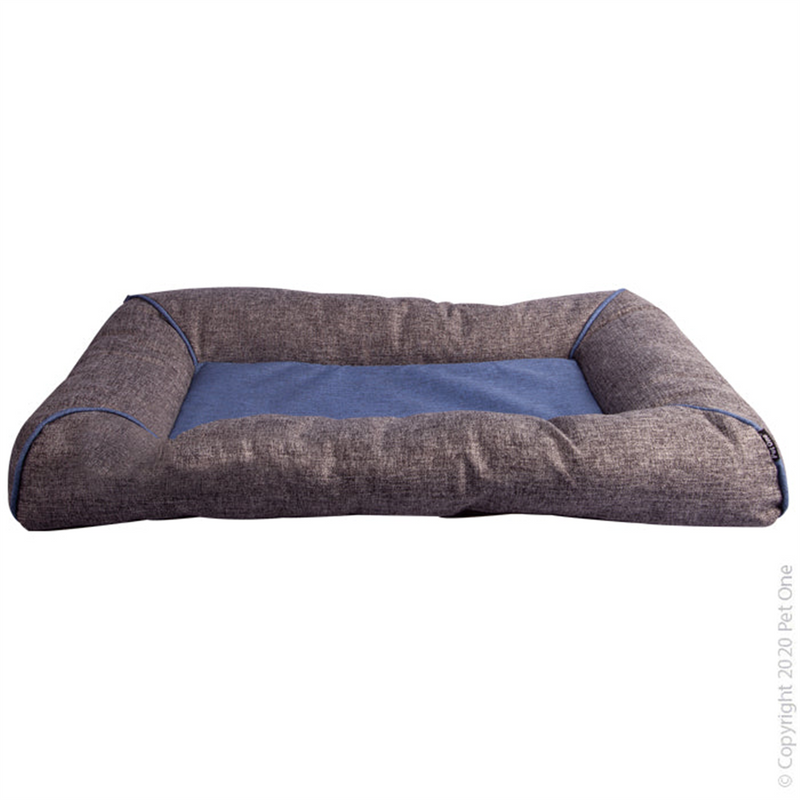 Pet One Eco Dog Bed Blue Grey
