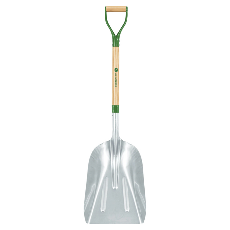 John Deere Short Shovel Aluminium Scoop Ash Wooden Handle