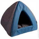 Pet One Eco Cubby Cat Bed Blue Grey