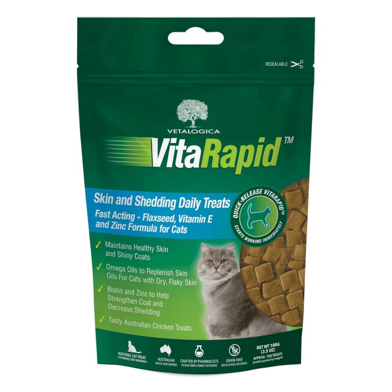 VitaRapid Skin & Shedding Daily Cat Treats