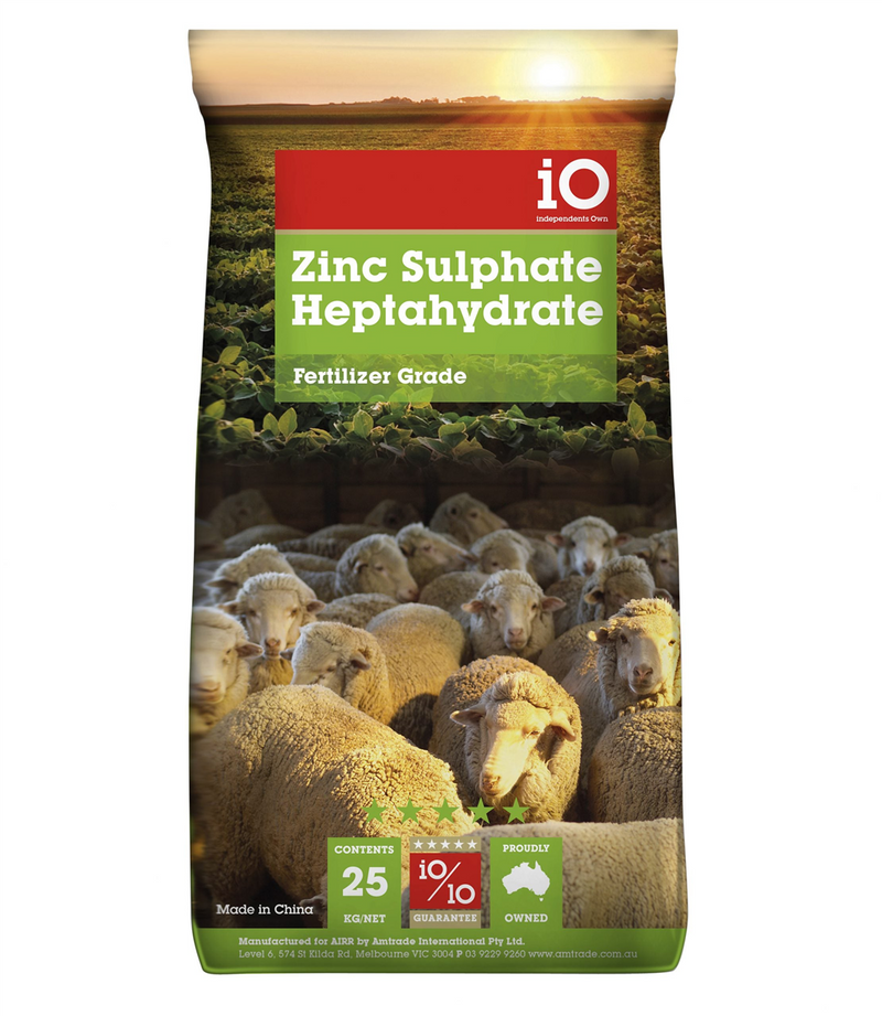 iO Zinc Sulphate Heptahydrate Soluble Fertiliser Additive