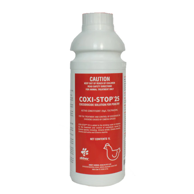 Coxi-Stop 25 Coccidiocide Solution for Poultry