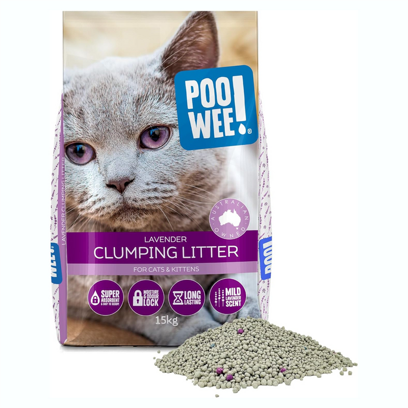 POOWEE! Clumping Lavender Cat Litter